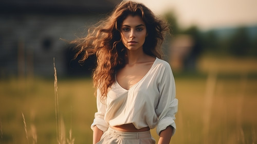 Young beautiful girl on a walk in the country soft focus 00786 02.jpg