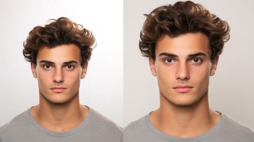 Portrait face and headshot of man in studio isolated white background and posing with casual attitud.jpg