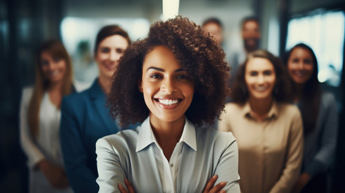 Portrait leadership and arms crossed with a business black woman in the office for a strategy meetin.jpg