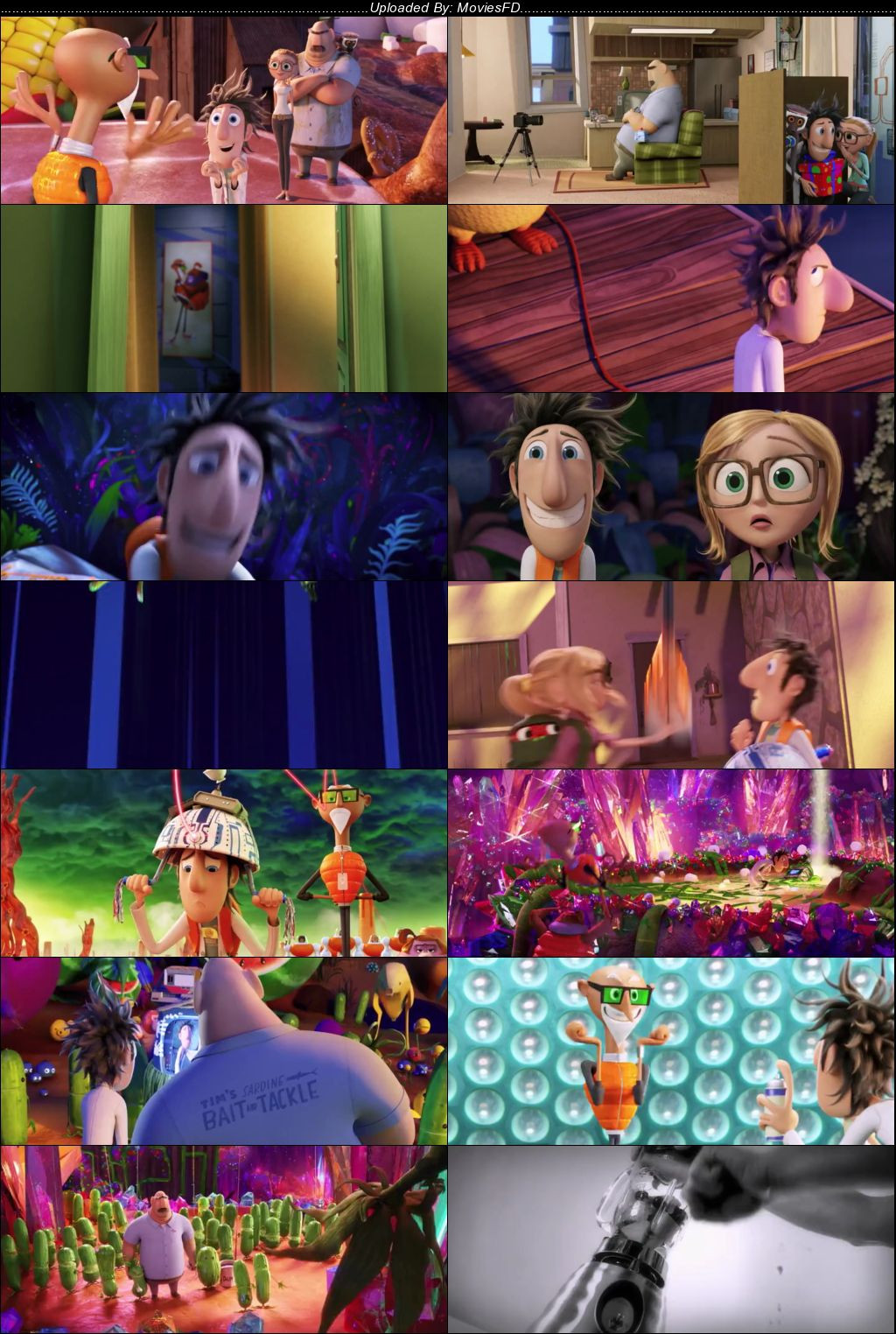 Download Cloudy with a Chance of Meatballs 2 (2013) BluRay [Hindi + English] ESub 480p 720p
