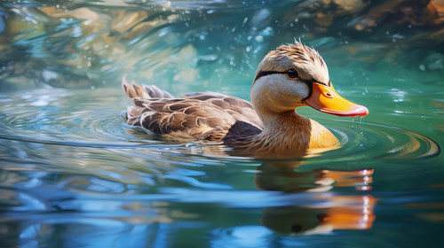Duck in the clear water of the lake 00270 00.jpg