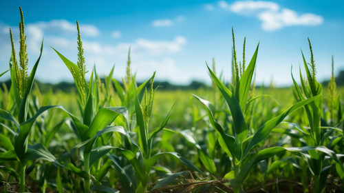 Field of corn green ears in spring time 00295 01.jpg