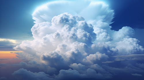 Cumulonimbus cloud forming from water vapor carried by powerful upward air currents If observed duri.jpg