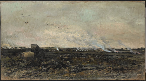 Daubigny, Charles Francois Октябрь, 1878, 87,5 cm х 160,5 cm, Холст, масло
