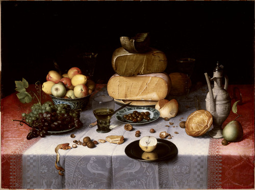 Dijck, Floris Claesz van Натюрморт с сыром, 1615, 82,2 cm x 111,2 cm, Дерево, масло