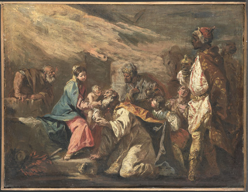 Diziani, Gasparo Поклонение волхвов, 1760, 30,5 cm х 40 cm, Холст, масло