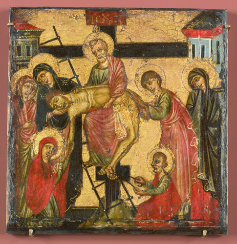 Corso di Buono (и окружение) Снятие с креста, 1280, 18,5 cm х 18 cm, Дерево, темпера