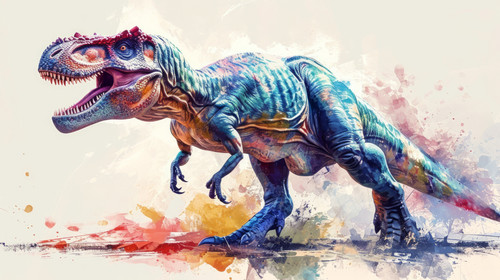 TRex pastel color illustration wallpaper white border edges amazing focus ar 169 00000 02.jpg