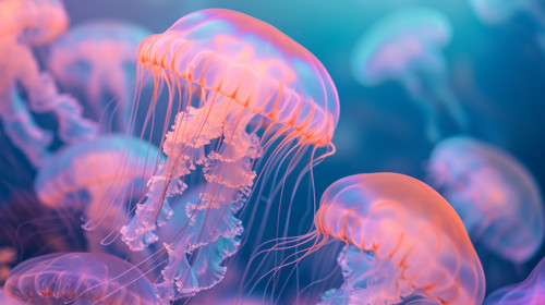 jellyfish pastel color illustration wallpaper white border edges amazing focus ar 169 00042 01.jpg