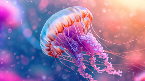 jellyfish pastel color illustration wallpaper white border edges amazing focus ar 169 00042 03.jpg