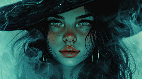 witch pastel color illustration wallpaper white border edges amazing focus ar 169 00094 00.jpg