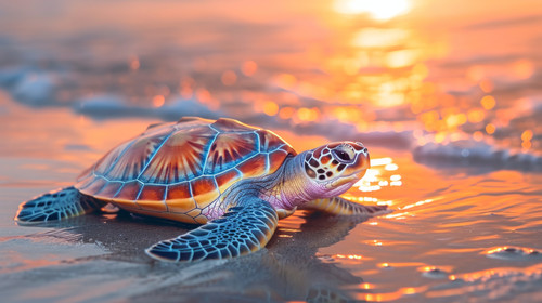 turtle pastel color illustration wallpaper white border edges amazing focus ar 169 00089 03.jpg