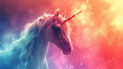 unicorn pastel color illustration wallpaper white border edges amazing focus ar 169 00090 01.jpg