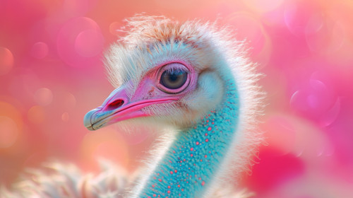 ostrich pastel color illustration wallpaper white border edges amazing focus ar 169 00058 01.jpg