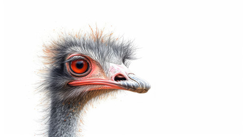 ostrich pastel color illustration wallpaper white border edges amazing focus ar 169 00058 03.jpg