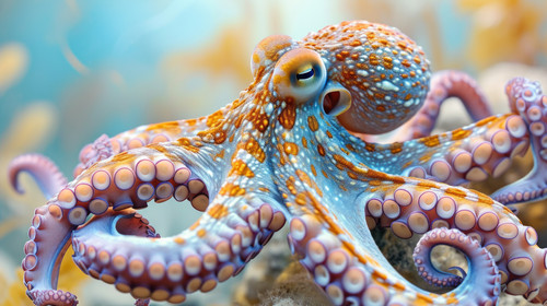 octopus pastel color illustration wallpaper white border edges amazing focus ar 169 00057 02.jpg