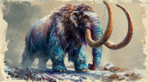 mammoth pastel color illustration wallpaper white border edges amazing focus ar 169 00052 00.jpg
