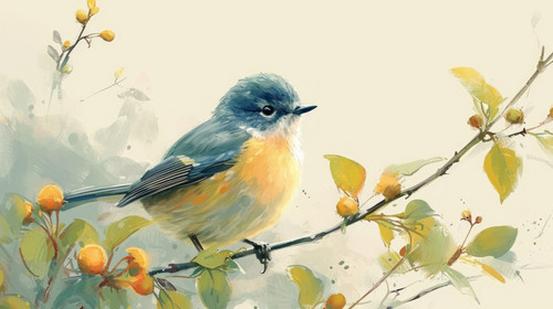 bird pastel color illustration wallpaper white border edges amazing focus ar 169 00008 00.jpg