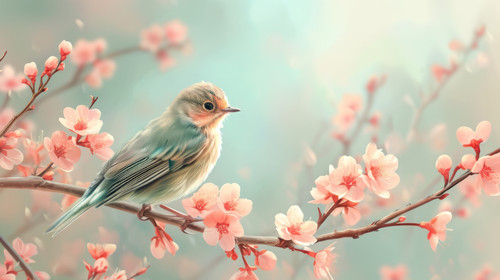 bird pastel color illustration wallpaper white border edges amazing focus ar 169 00008 02.jpg