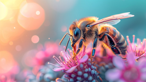 bee pastel color illustration wallpaper white border edges amazing focus ar 169 00007 03.jpg