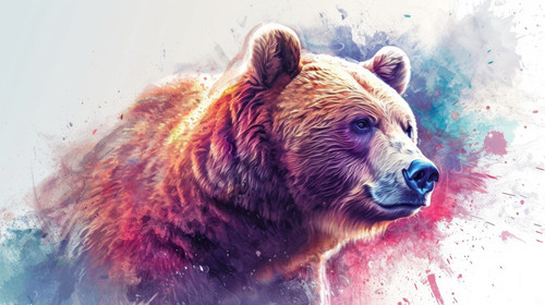 bear pastel color illustration wallpaper white border edges amazing focus ar 169 00006 01.jpg