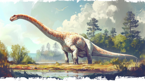 brachiosaurus pastel color illustration wallpaper white border edges amazing focus ar 169 00009 02.jpg