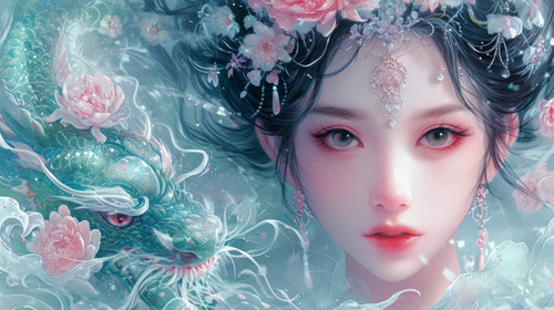 siren pastel color illustration wallpaper white border edges amazing focus ar 169 00077 01.jpg