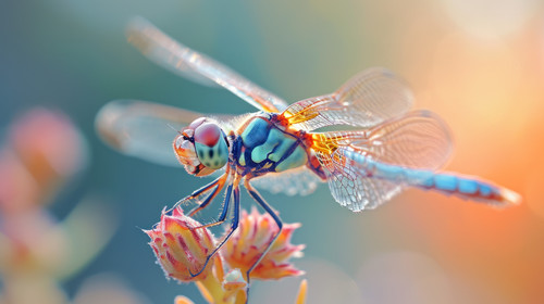 dragonfly pastel color illustration wallpaper white border edges amazing focus ar 169 00022 03.jpg