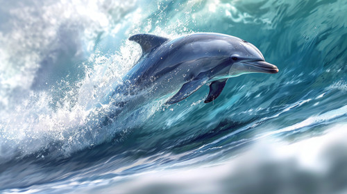 dolphin pastel color illustration wallpaper white border edges amazing focus ar 169 00020 03.jpg