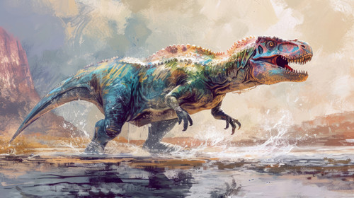 dinosaur pastel color illustration wallpaper white border edges amazing focus ar 169 00018 02.jpg