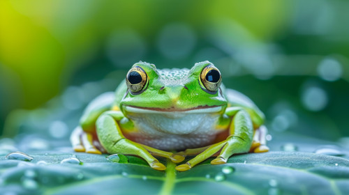 frog pastel color illustration wallpaper white border edges amazing focus ar 169 00033 03.jpg