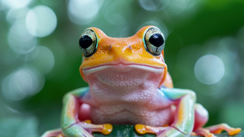 frog pastel color illustration wallpaper white border edges amazing focus ar 169 00033 00.jpg