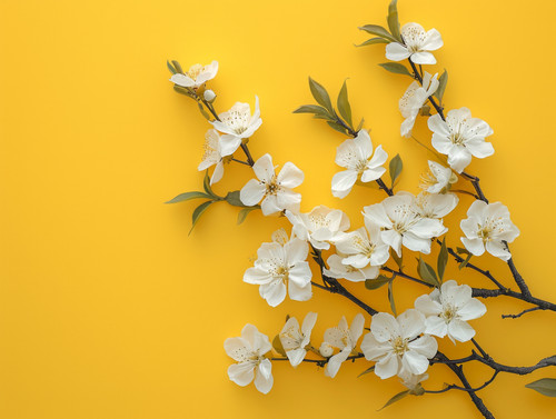 Flatlay with flowers and twigs under yellow coverminimalistic emotional ar 43 00047 02.jpg