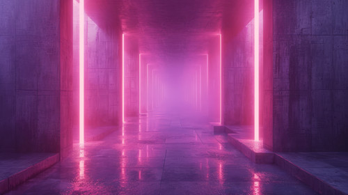 illustration on white background of a Abstract Concrete Futuristic SciFi Gothic interior With Yellow.jpg