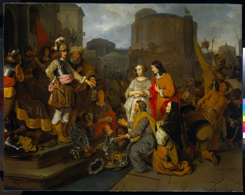 Eeckhout, Gerbrand van den Великодушие Сципиона, 1655, 133 cm х 168 cm, Холст, масло