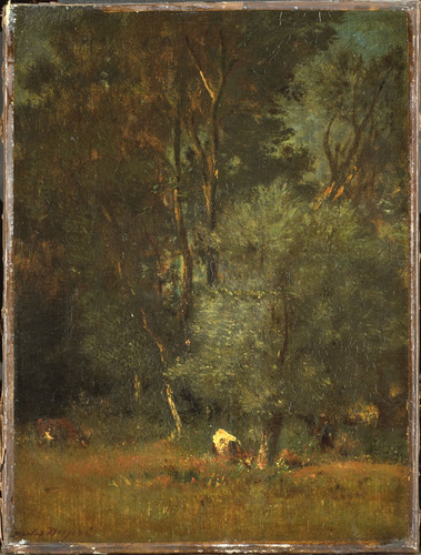 Dupre, Jules Лес, 1889, 34 cm х 24,5 cm, Холст, масло