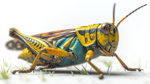 illustration on white background of a A little insect on the grass Another name is also known in Ind.jpg