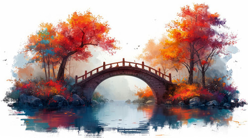 whimsical illistration of A magical rainbow bridge connecting two fantastical landsperfect book illu.jpg