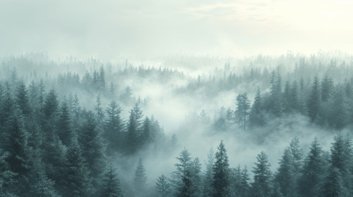 illustration on white background of a Aerial view of creeping fog in evening Foggy weather ar 169 00.jpg