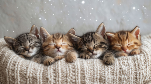 whimsical illistration of A group of kittens having a stargazing sleepoverperfect book illustration .jpg
