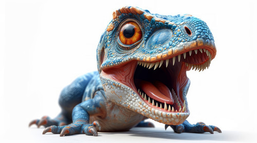 illustration on white background of a a cartoon of a dinosaur with its mouth open and teeth wide ope.jpg