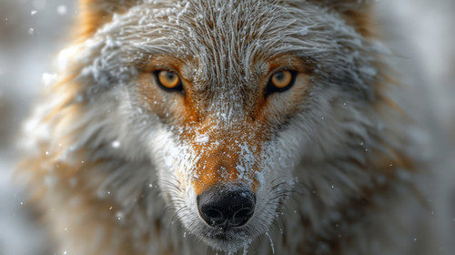 illustration on white background of a A breathtaking closeup of a majestic white wolf Generate Ai ar.jpg