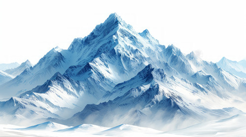 illustration on white background of a Altai mountains Russia Siberia ar 169 00121 00.jpg