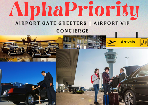 Airport gate greeters are individuals or staff members who welcome and assist passengers at the departure or arrival gates of an airport. Their primary role is to create a positive and welcoming experience for travelers as they enter or exit the secure area of the airport.   https://alphapriority.com/services