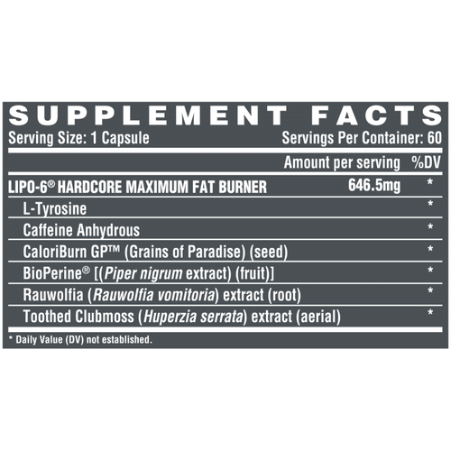 lipo 6 hardcore 60 caps usa version table.png