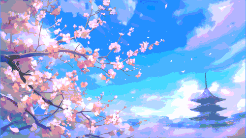 sakura japanese traditional temple moewalls com (online video cutter.com).gif