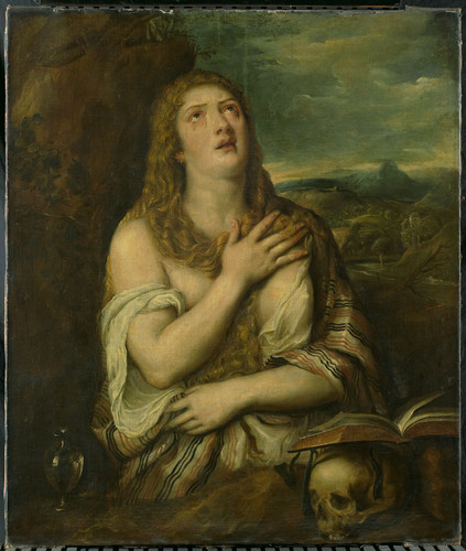 Unknown (копия с Titian) Кающаяся Мария Магдалина, 1550 1750, 114 cm х 97 cm, Холст, масло