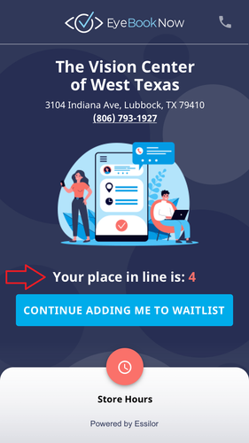 2 Waitlist Appointment Screen Place