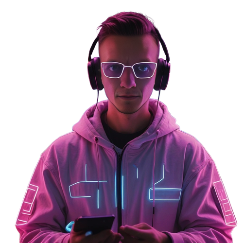 canvas a hacker in a sci fi setting neon lights short hear details 100 freedom 90 ins.png