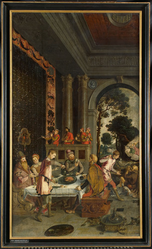 Unknown Притча о богаче и Лазаре, 1575, 208 cm х 122 cm, Дерево, масло